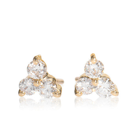 Trio-Diamond Earring