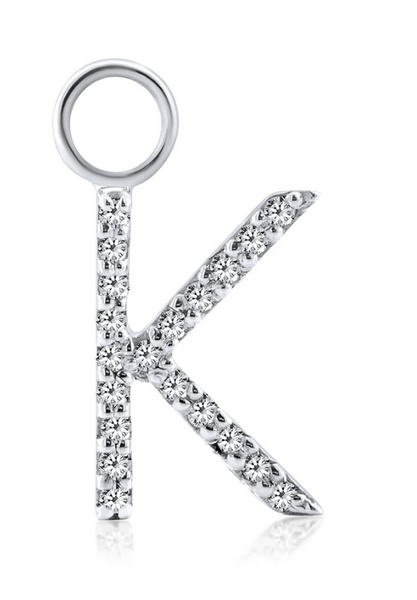 XL ABC Initial Diamond Necklace
