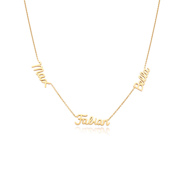 Scripted Gold Name Necklace