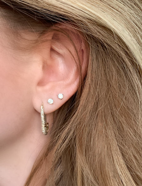 Diamond Stud Earring L