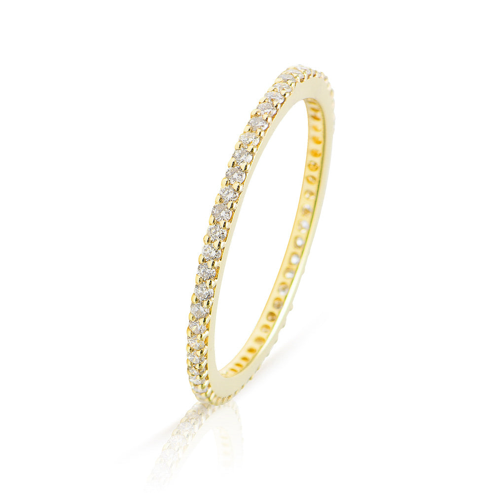 Lajoux Eternity Diamond Ring Yellow Gold